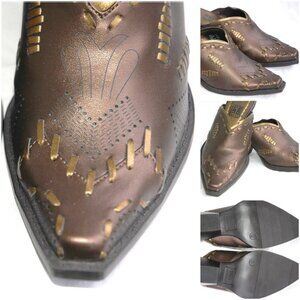 Slip-On Cowboy Western Shoes / Mules. Faded Glory - Size 6 - New